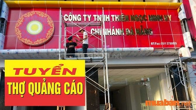 Thông tin tuyển thợ quảng cáo