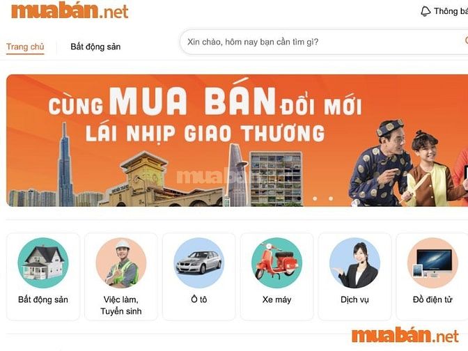  Muaban.net cung cấp thông tin uy tín
