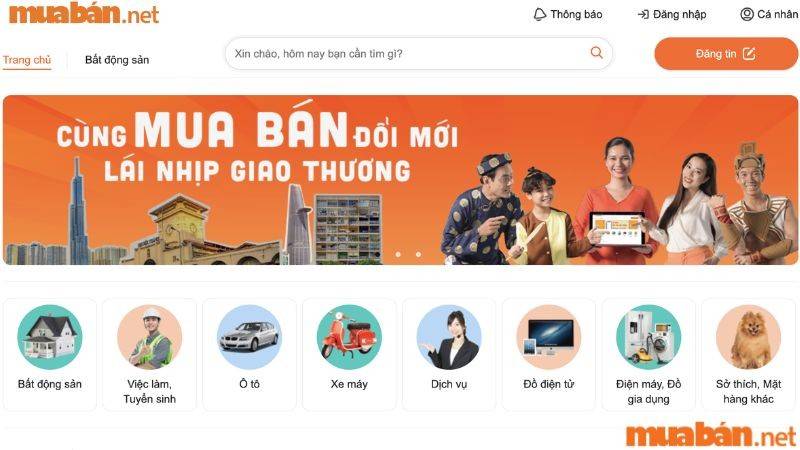 Mua bán nhà giá tốt tại Muaban.net