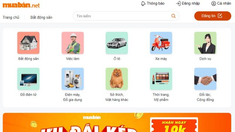 Tìm việc làm tại Muaban.net