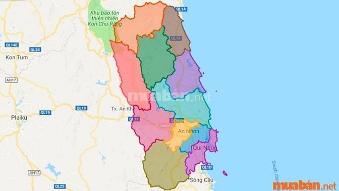 Vị trí địa lý thành phố Quy Nhơn Vị trí địa lý thành phố Quy Nhơn
