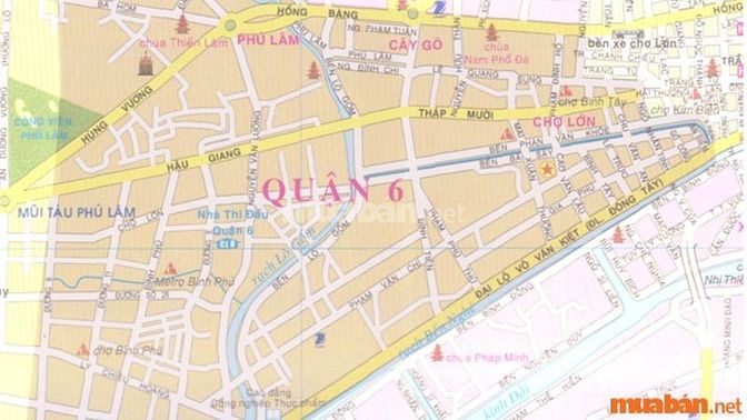  Hình 1: Vị trí địa lý quận 6
