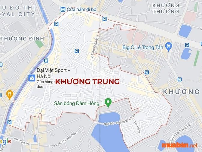  Vị trí đắc địa của phố Khương Trung giúp bạn tiếp cận dễ dàng với các tiện ích hàng ngày