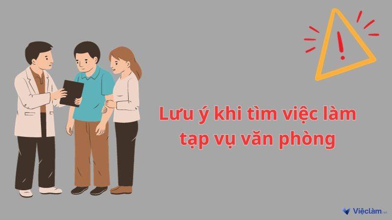  Lưu ý khi tìm việc làm tạp vụ văn phòng