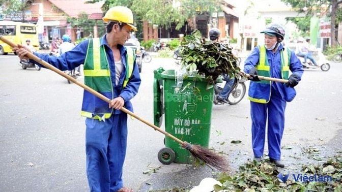  Công việc của công nhân vệ sinh môi trường