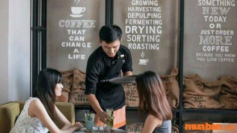 Mô tả công việc của nhân viên phục vụ quán cafe