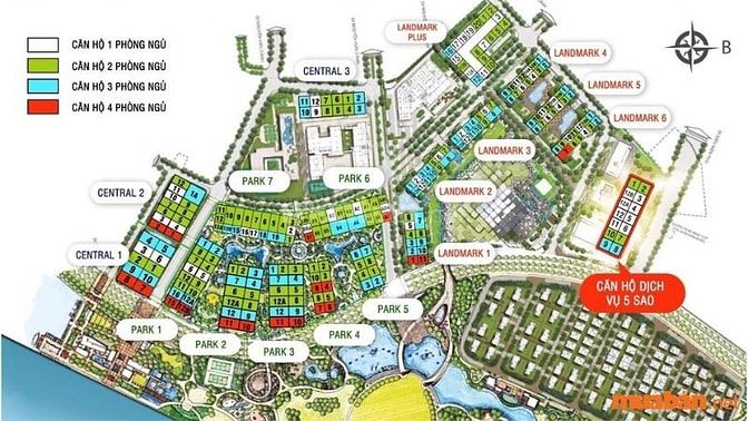 Quy mô căn hộ Vinhomes Central Park