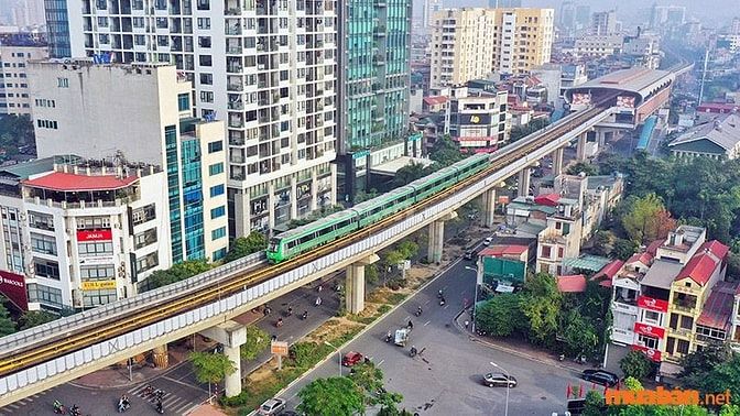 Tuyến Cát Linh - Hà Đông tại quận Hà Đông