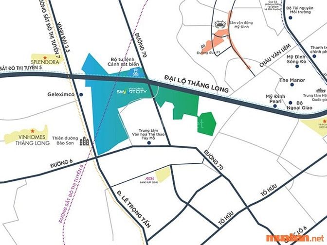 Hạ tầng chung cư Vinhomes Tây Mỗ