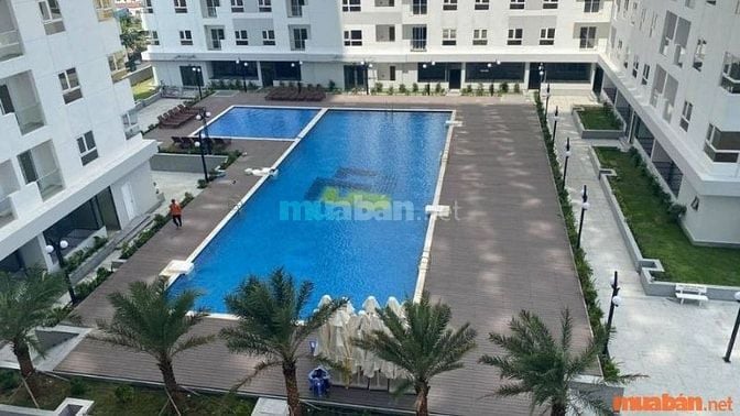 Chung cư Diamond Riverside có hồ bơi sạch sẽ, thoáng mát