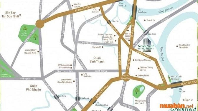 Vị trí địa lý đắc địa của chung cư Green Field