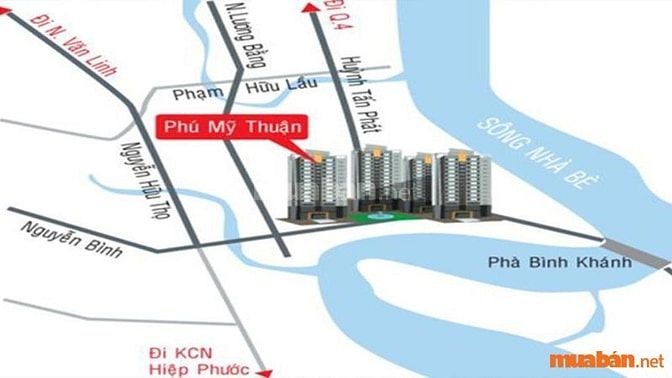 Vị trí căn hộ chung cư Phú Mỹ Thuận