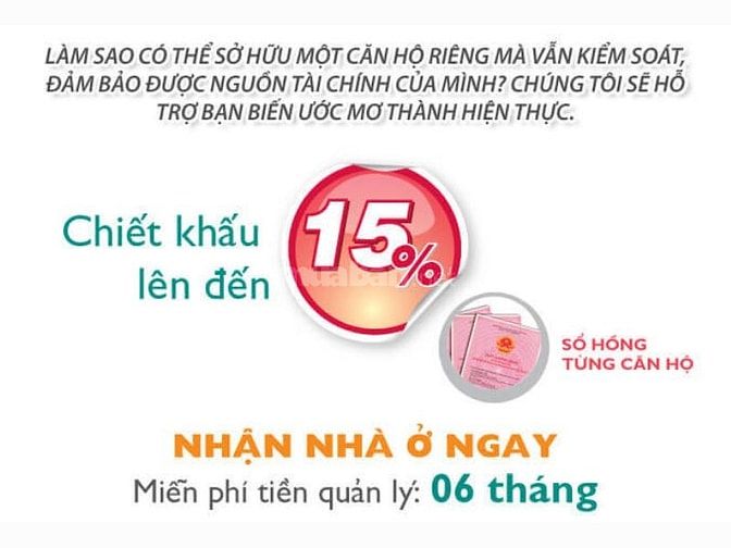 Thông tin ưu đãi được đăng tải bởi đơn vị quản lý dự án