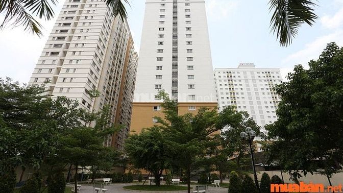 IDICO với góc nhìn từ khuôn viên bên trong chung cư