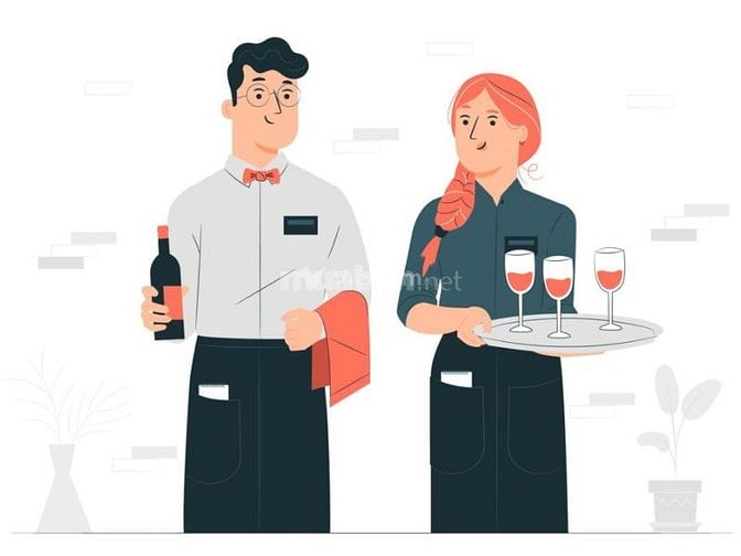 Nhân viên phục vụ làm ca tối tại Hà Nội