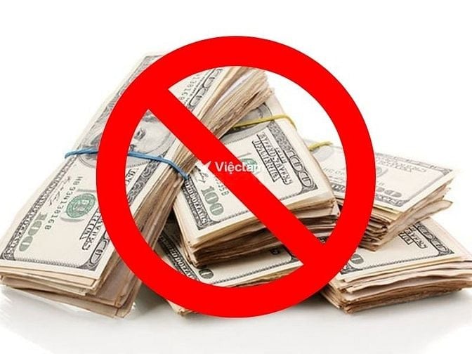 Tuyệt đối không đóng bất cứ khoản phí tuyển dụng nào 