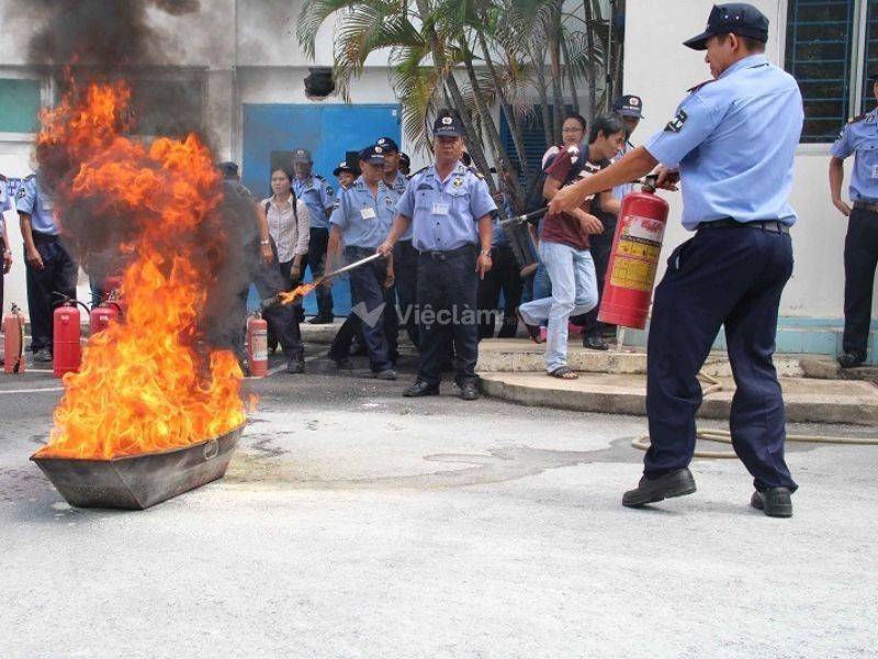 Kỹ năng PCCC là kỹ năng bắt buộc khi làm bảo vệ