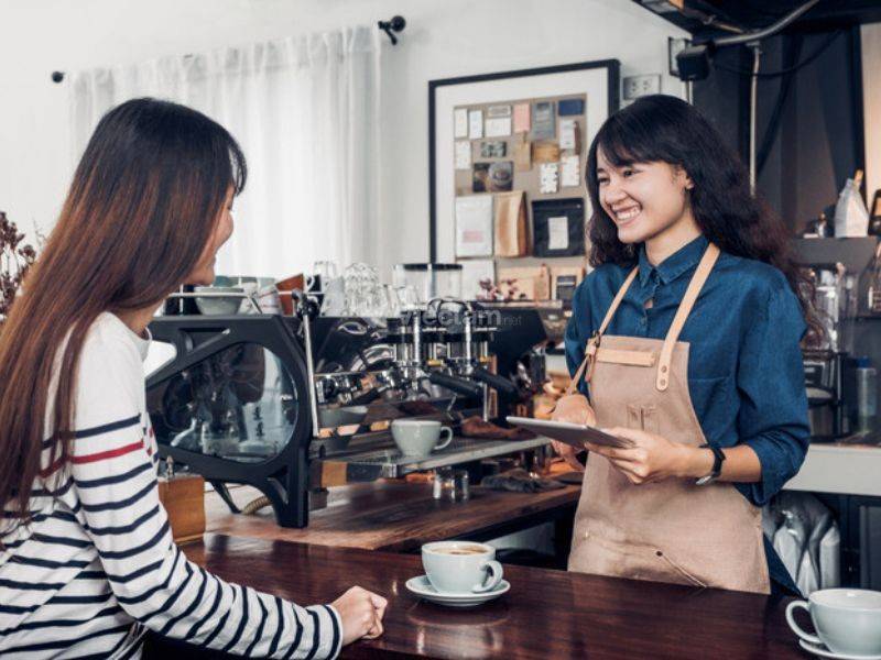 Các công việc của nhân viên phục vụ quán cafe part time TPHCM