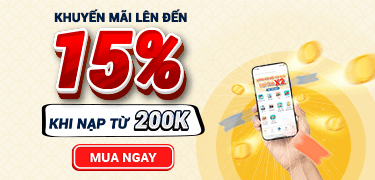 banner khuyến mại nạp up to 15%