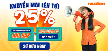 sale phí dịch vụ tin rao up to 25%