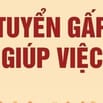 Tuyển người giúp việc nhà, biết nấu ăn cơ bản, sức khỏe tốt