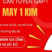 CƠ SỞ NHÀ MAY LINH HOA CẦN TUYỂN GẤP THỢ MAY 1 KIM