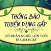 Chính chủ cần tuyển nhân viên  có cccd gốc là làm được. 