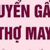 TUYỂN THỢ MAY SẢN XUẤT THU NHẬP CAO 