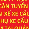 Công ty Vân Tải tuyển 2 tài xế xe cẩu, phụ xe cẩu, làm tại Quận 2