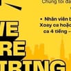 Chị cần vài bạn nhân viên bán Cà Phê theo ca