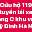 Cứu hộ 119 tuyển lái xe bằng C khu vực Mỹ Đình Hà Nội