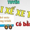 TUYỂN GẤP 05 TÀI XẾ BẰNG C XE TẢI, LÀM CA, LƯƠNG CAO