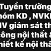 Tuyển trưởng nhóm KD, NVKD & giám sát - thiết kế thi công nội thất