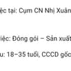 VIỆC LÀM HÓC MÔN KHU CÔNG NGHIỆP 