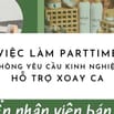TUYỂN NHÂN VIÊN PART TIME/ FULL TIME TẠI ĐẠI LÝ MỸ PHẨM QUẬN 11