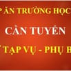 TUYỂN NỮ TẠP VỤ - PHỤ BẾP TẠI BẾP ĂN TRƯỜNG HỌC KHU VỰC VĂN MIẾU, ĐỐNG