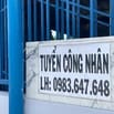 Cần Tuyển 5 công nhân Nam (0777164323)