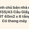Bán nhà 6 tầng mới xây lô góc ngõ 155/43 đường Cầu Giấy
