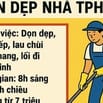 TUYỂN TẠP VỤ DỌN DẸP TẠI TPHCM