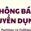 VIỆC LÀM PARTTIME, FULLTIME MÙA HÈ KHÔNG YÊU CẦU KINH NGHIỆM BÌNH TÂN 
