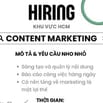 Tìm người lên ý tưởng content quảng bá sản phẩm