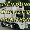 Bình Phước=>Tuyển Phụ Xe Lái Xe B2,C,D Giao Hàng Chuỗi Siêu Thị 20TR