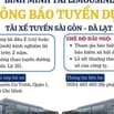 NHÀ XE BÌNH MINH TẢI TUYỂN TÀI XẾ LIMOUSINE