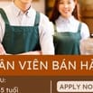 [Hot Job] Cần 04 nhân viên bán hàng Parttime / Fulltime Quận Tân Phú 