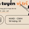 Tuyển 10 bạn chăm sóc khách hàng - Quận 11