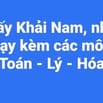 Thầy Khải Nam, thạc sĩ 25 năm kinh nghiệm dạy Toán, Lý Hóa 