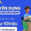 📣📣📣 Cần Tuyển Nhân Viên Văn Phòng 