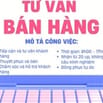 Việc làm Full time cho vị trí tư vấn bán hàng. 