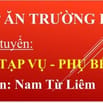 TUYỂN NỮ GIÚP VỆC TẠP VỤ - PHỤ BẾP TẠI BẾP ĂN TRƯỜNG: TÂY MỖ, ĐẠI MỖ