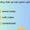 EM NHẬN TUYỂN DỤNG NHÂN SỰ MỌI NGHÀNH NGHỀ, CHI PHÍ THẤP NHẤT 